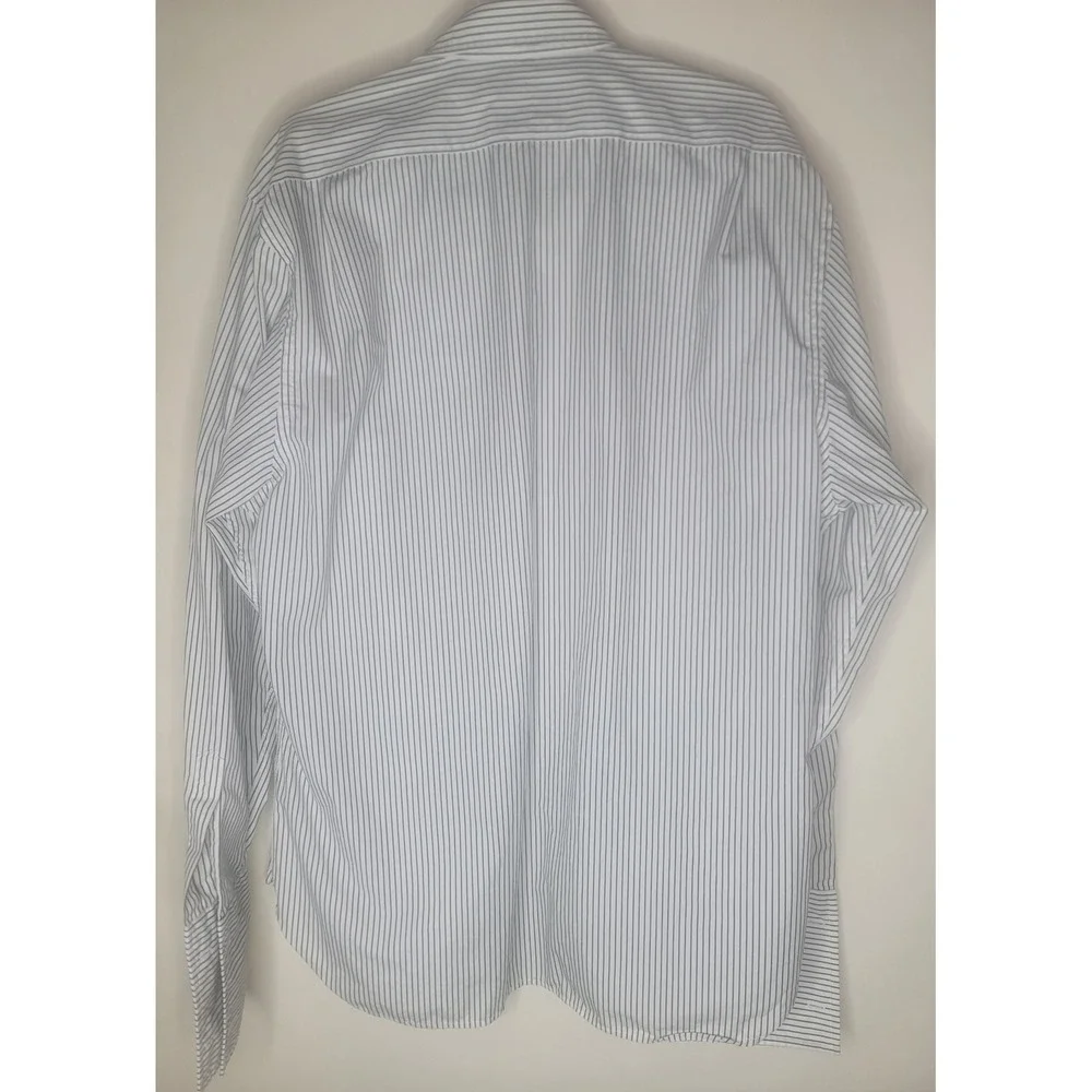 Polo Ralph Lauren Jeans‎ Co Mens XXL Button Down Shirt Striped French Cuff White